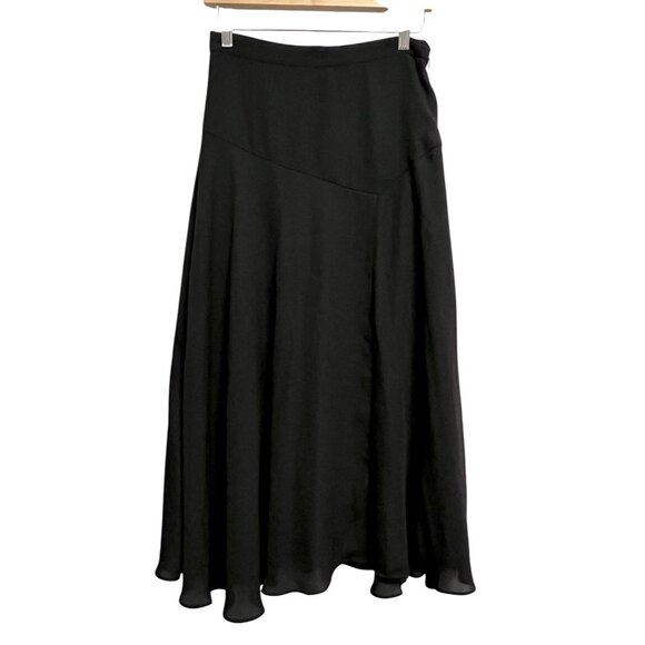 Banana Republic Dresses & Skirts - Banana Republic Skirt Womens 2 Black Flowy Maxi Asymmetrical Dressy Office
